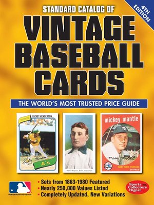 cover image of Standard Catalog of Vintage Baseball Cards